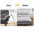75”Convertible Futon Sofa Bed with Adjustable Backrest and 5-Level Armrests, Corduroy Futon Couch ,Sleeper Sofa Loveseat for Small Spaces, Apartment or Office,Gray-100150246-108486679