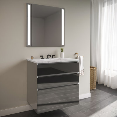 Ensemble de meuble-lavabo simple 31 po avec miroir