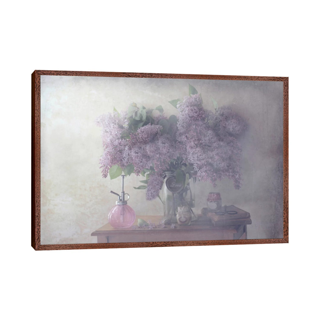 Sweet Lilacs von Delphine Devos - Galerie-verpackte Leinwand Giclée auf Leinwand