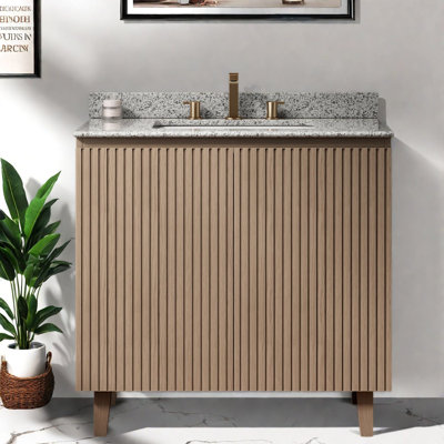 Freestanding Standard With Granite Top