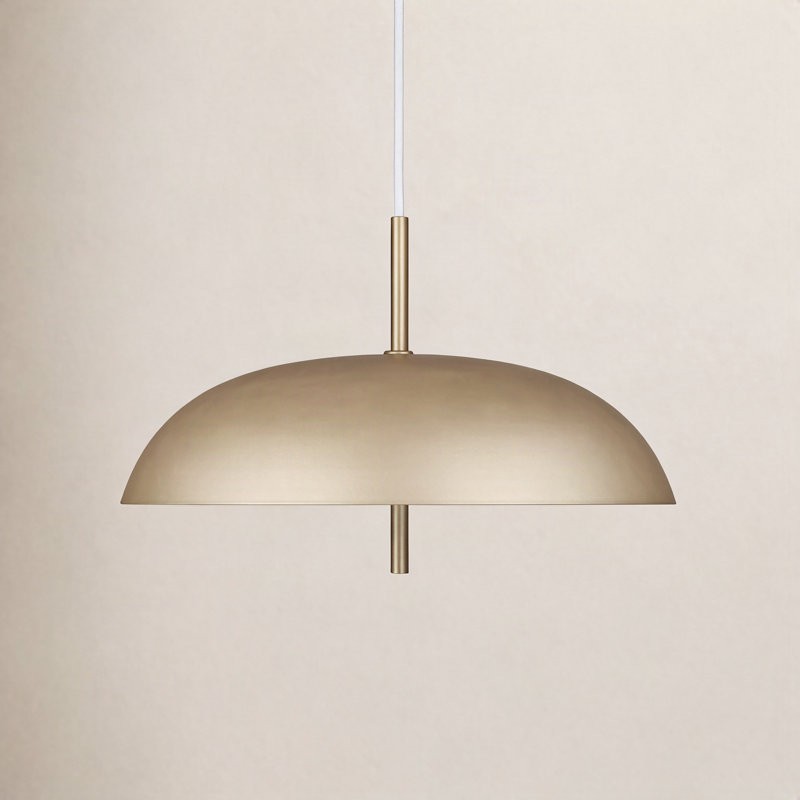 Brac 1 - Light LED Dome Pendant, Gold