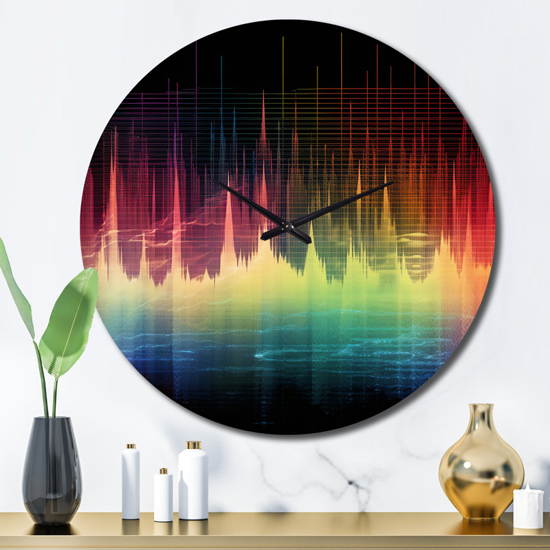 Horloge murale en métal Sounds Of The Waves, Grand