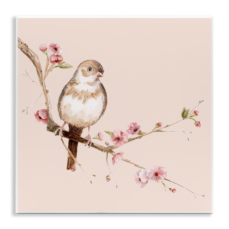 Plaque murale Sweetest Brown Bird, design par Lisa Wehmeyer