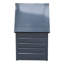 Alpen Home Folcroft 72cm W 200L Water Resistant Metal Lockable Deck Box in Black