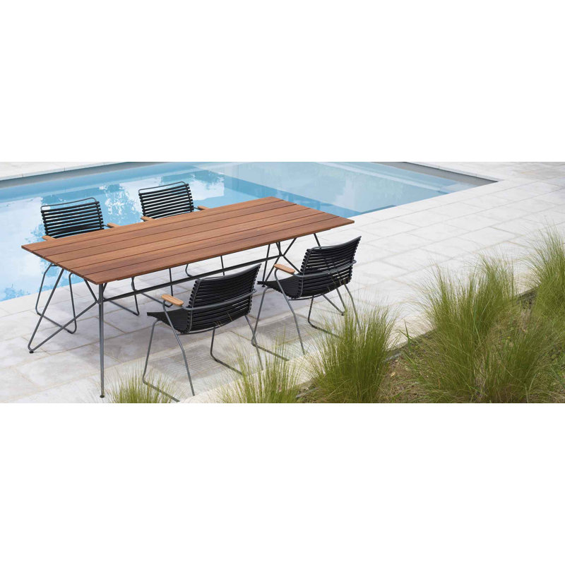 Outdoor Dining Table, 34.8" W x 63" L x 29.3" H