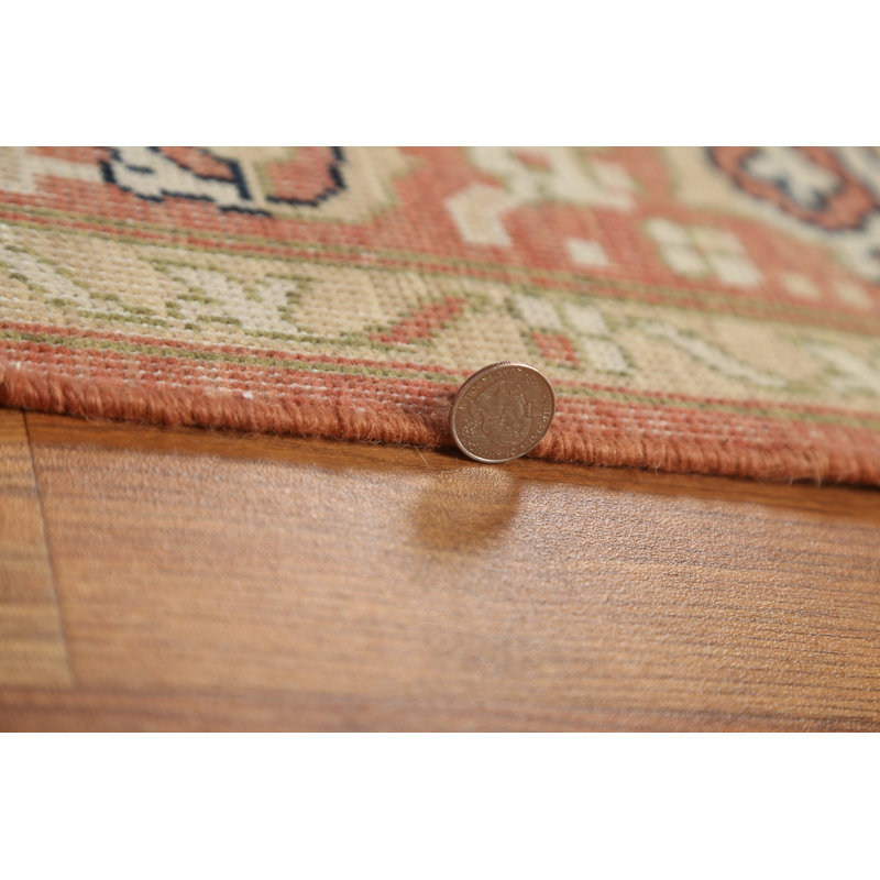Tapis turc noué à la main de conception unique 9 pi 10 po x 12 pi 9 po Sultanabad Ziegler