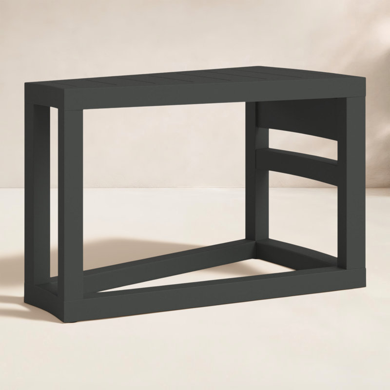 Bergeron Outdoor Side Table , 32'' in. W 20.25'' in. D, Slate