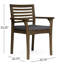 Chaise de salle à manger gris foncé - bois et sièges confortables 2 gris avec rebord