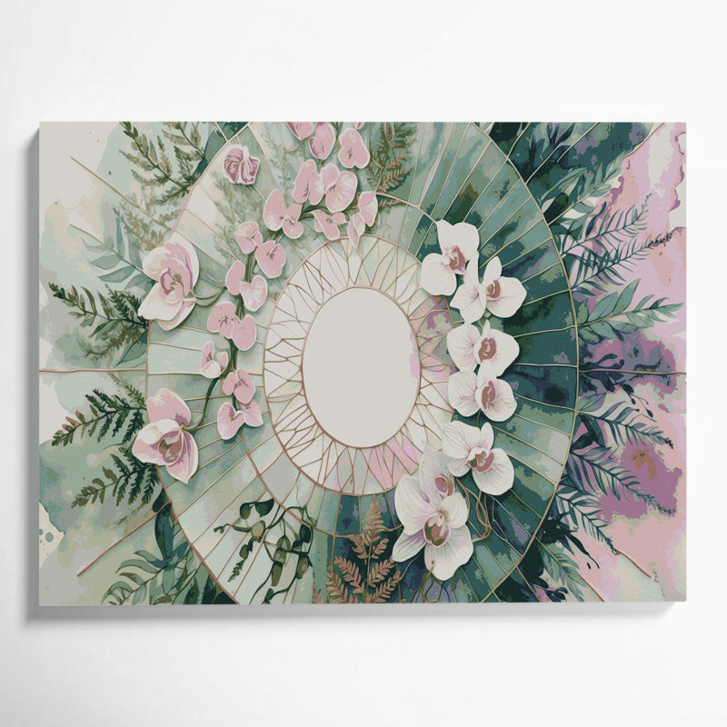 Art mural sur toile Botanical Botanical Mandalas, H 11 po x l 14 po
