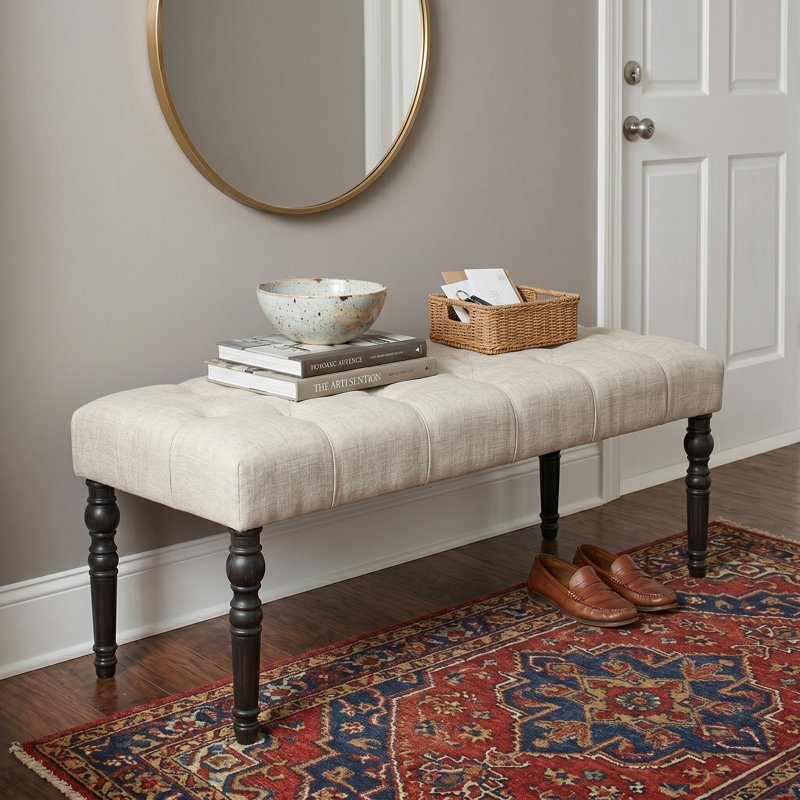 Banc rembourré Brookwood, Brun clair