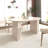 Extendable Dining Table 4-8 Person Oval Wooden Strip Base Family-571484917