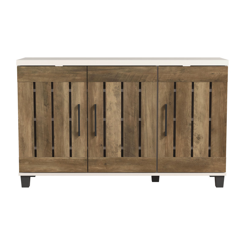 Ensemble de rangement pour chaussures 28 paires Banos, Parchemin / chêne noueux