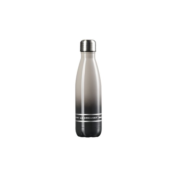 BUZIO Insulated Water Bottle with Straw Lid and Flex Cap (32oz, Graphite)