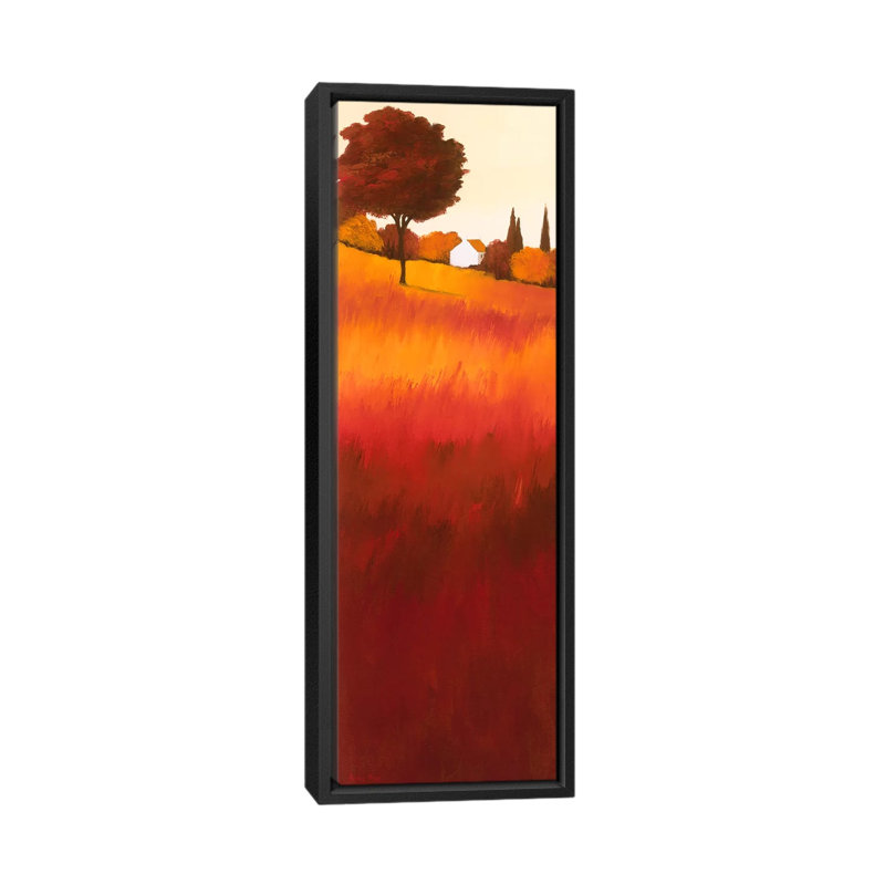 «Autumn's Serenity I», reproduction sur toile, H 36 po x l 12 po x P 1,5 po, Cadre noir