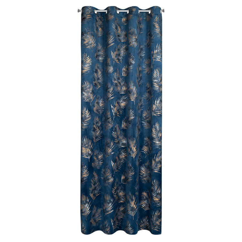 Sandborn Blackout Curtains Single Panel, Blue