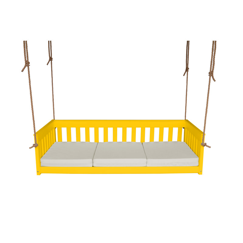 Siège de balançoire Dextra, Naturel, Jaune citron