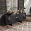 Buffet en bois massif noir