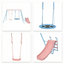 YangFarmer Iron Swing Set 2 Swing(s)