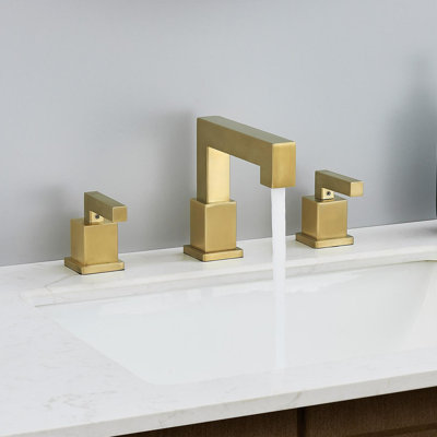 Widespread 2-handle Bathroom Faucet with Drain Assembly