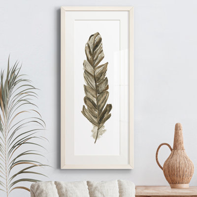 Peinture sur papier encadrée