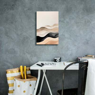 " Black & Beige Landscape 2 " by Petals Prints Design