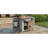 Outdoor Kitchen Island Fir Wood Prep Station Lockable Kitchen Cart With Stainless Top, Ample Storage Space, Towel And Spice Racks For Patio And Outdoor-125246330