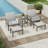 Kannyn 2 - Person Patio Conversation Sets with Cushions