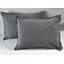 Ensemble de housse de couette en coton de couleur unie Stonewashed-100111015