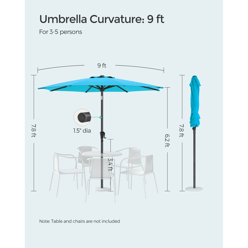 Parasol de patio Arlmont & Co.