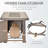 Outsunny 42" Propane Fire Pit Table, 50,000 BTU Wicker-Effect Auto-Ignition Gas Fireplace Fire Pits With Ceramic Tabletop, Steel Base, Lid, Lava Rocks And Cover, CSA Certification