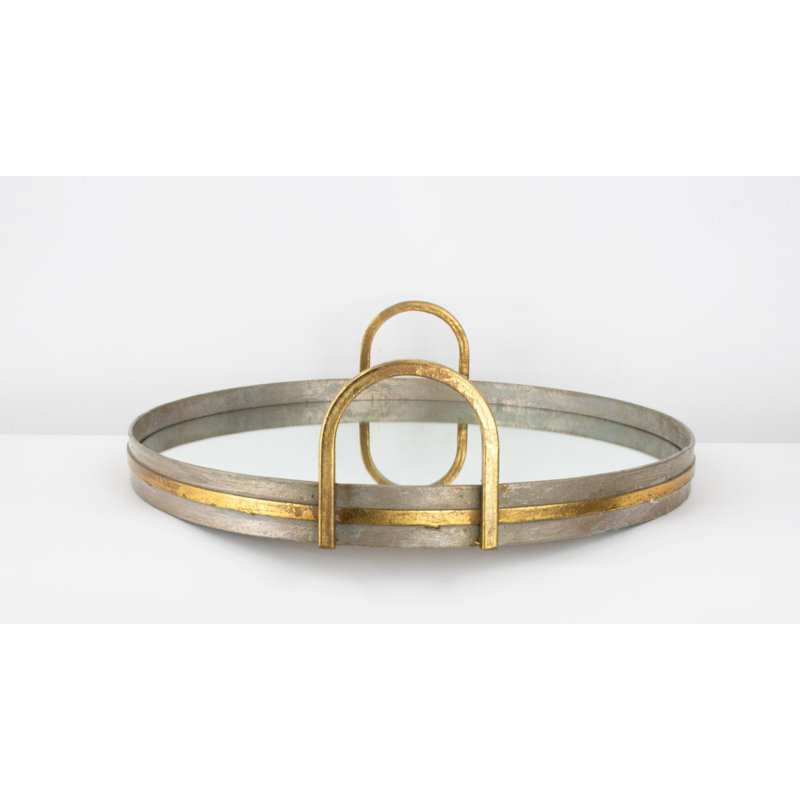 Tiffany Decorative Tray, Champagne/Gold