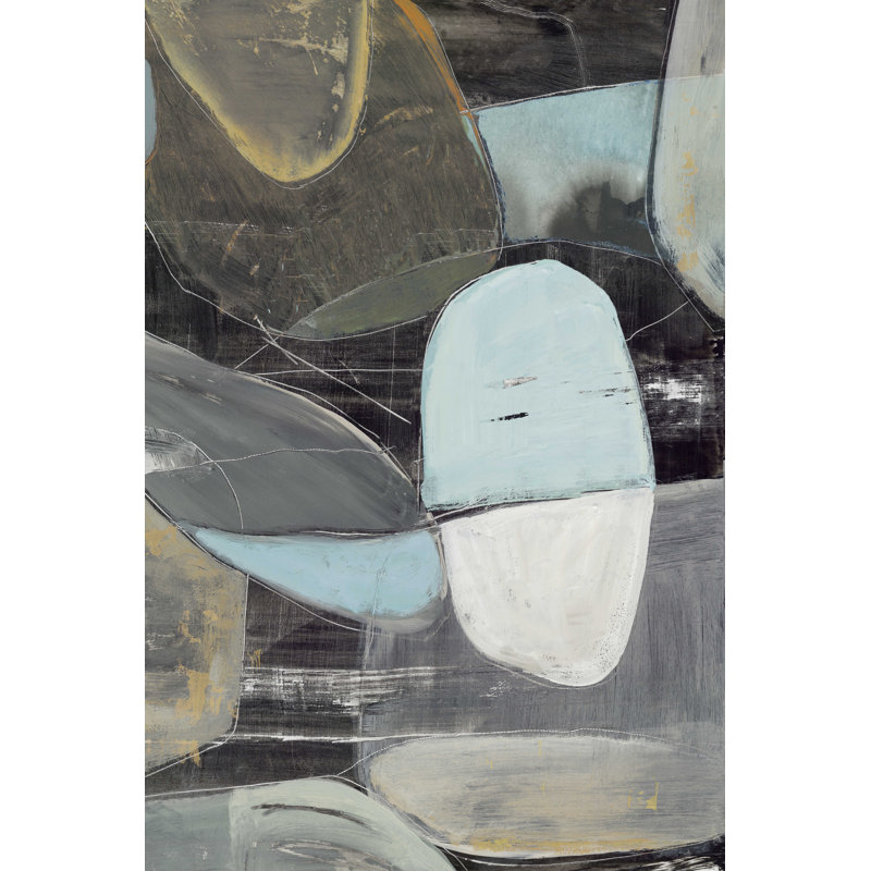 «Omkar Stone Pebbles I» par - Impression sur toile tendue, H 18 po x l 12 po