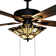 52"W Aibek Mission Stained-Glass Oil-Rubbed Bronze Ceiling Fan