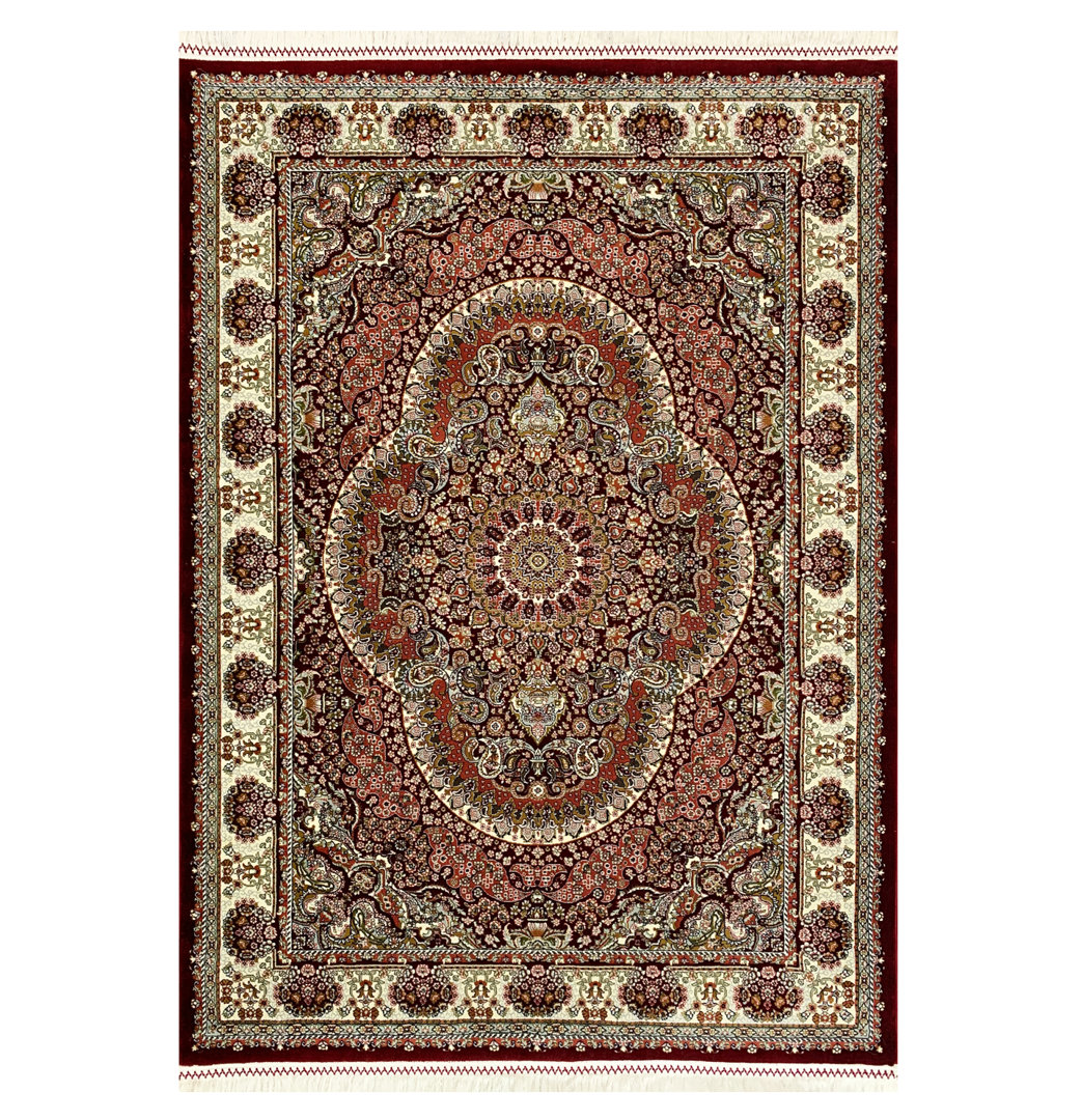 Doan Oriental Hand Hooked Area Rug