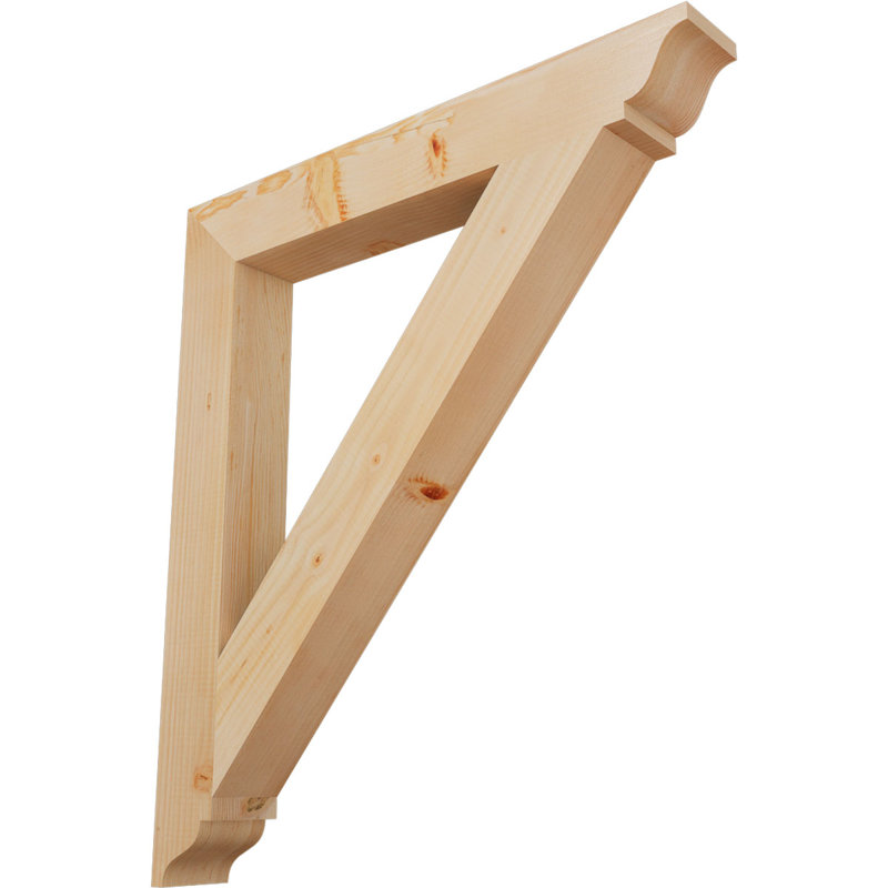 Support traditionnel, H 34 po x l 3,5 po x P 30 po, Douglas (lisse)