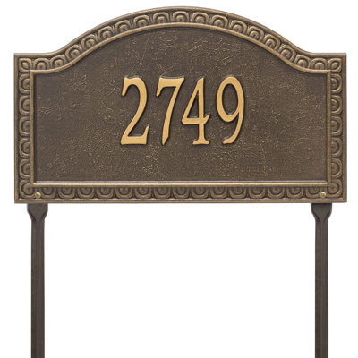Penhurst Personalized Grade 1-Line Lawn Address Sign