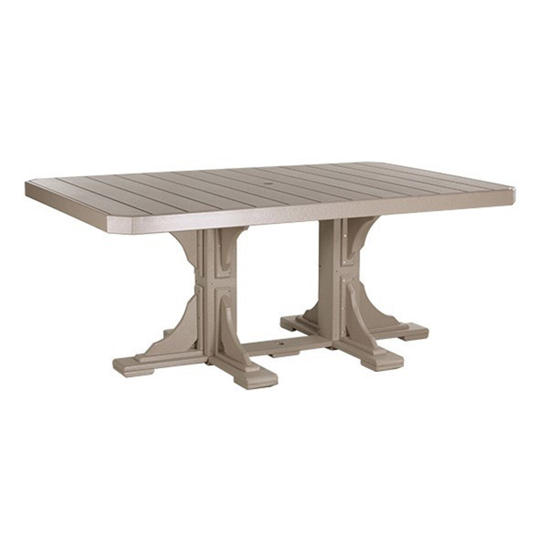 Table rectangulaire Chaumont, Bois vieilli, H 30,25 po x l 48 po x P 42 po
