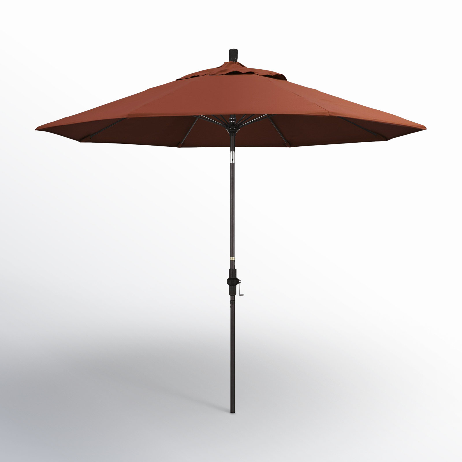 Roverta 9' Market Sunbrella® Umbrella, Canvas Terracotta Sunbrella® Canvas, Black