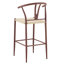 Y-Shaped Medieval Armchair with Woven Rope Seat-130411661-130411664