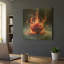 «Red Rose on Fire 4» par Rey Klimt, art mural en métal-745008833