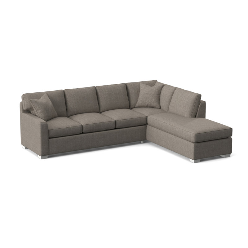 Frye Sofa and Chaise, Right Hand Facing, Stone Crypton Performance; 0884-83, Frost White
