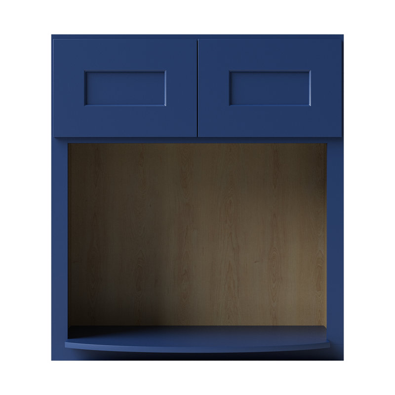 Armoire murale à micro-ondes, 27" W x 30" H x 17" D, Shaker bleu