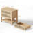 Boho Large Rattan Nightstands With 2 Drawers & 1 Shelf -658369059-653891384