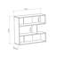 Bibliothèque géométrique H 35 "x l 37"-2009827148