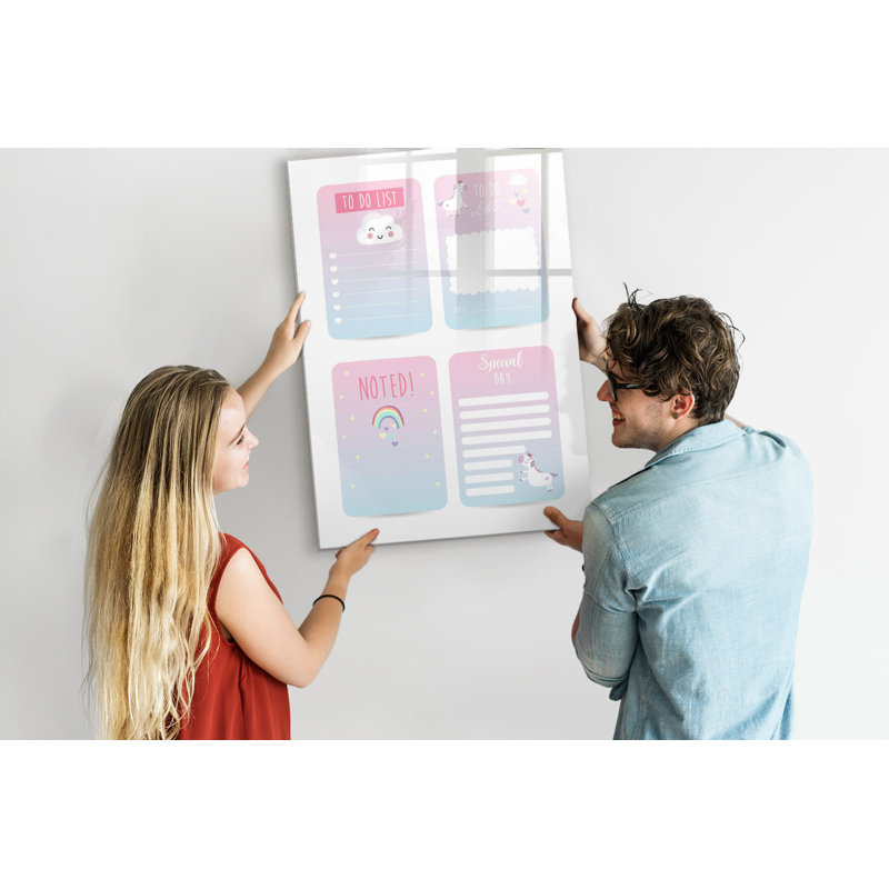 Magnetic Glass Photo Memo Board