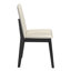 Ensemble de salle à manger rectangulaire en bois avec chaises rembourrées en cuir Vegan-1158215246