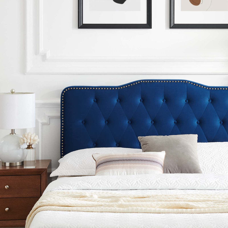 Modway Amber Platform Bed, Navy, Twin