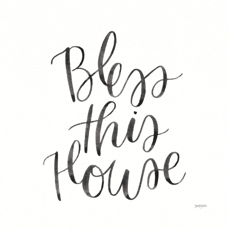 Home Sweet Home IV BW by Jenaya Jackson - No Frame Print on Canvas, 76cm H x 76cm W x 3.8cm D