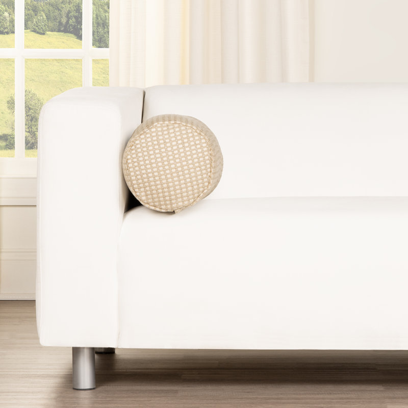 Coussin décoratif Protégé, Ivory, 39" x 8" Bolster, polyester
