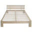 vidaXL Bed Frame Solid Pinewood-43556313-43556314